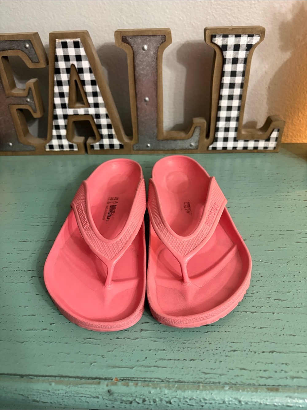 Wos Pink Flip Flop Sandals